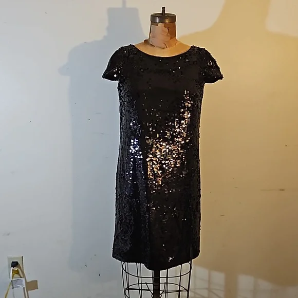 Sequins anyone?   Darling NWT Banana Republic size 4 dress - Picture 6 of 13